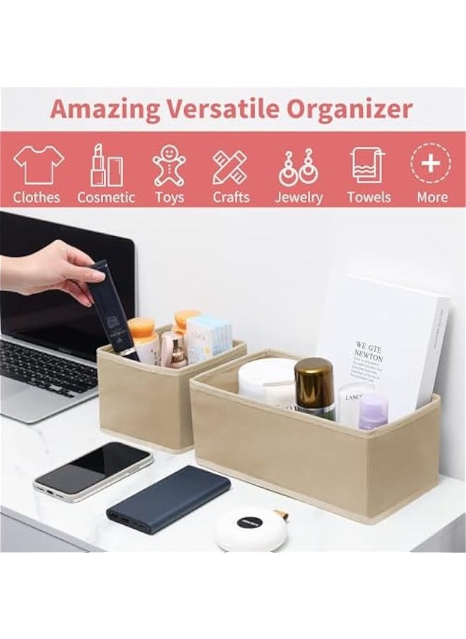 TRASSLE Set of 6 Foldable Clothes Drawer Organizers, Fabric Closet Dresser Drawers Organizers Dividers,Clothing Storage Organizers Box for Underwear, Bras, Lingerie, Panties, Socks,shirt  - Image 5