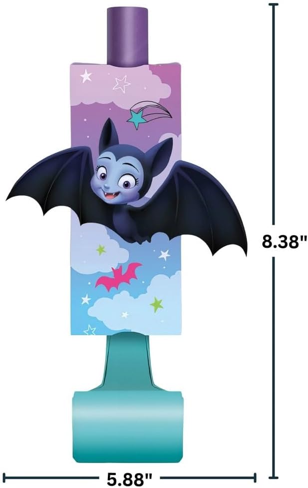 Unique Disney Vampirina Party Blowouts  5 x 3  8 Pcs - Image 2