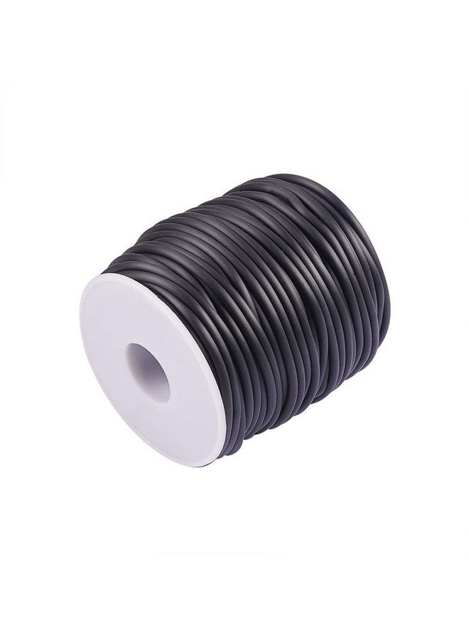 NBEADS 32.8 Yards Solid Rubber Cord 1 Roll Plastic Rope Round Elastic Cord Black Beading Crafting Stretch String For Diy Craft Making 3Mm - Image 2
