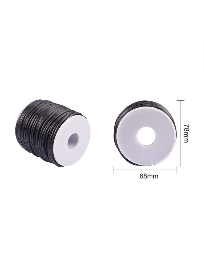 NBEADS 32.8 Yards Solid Rubber Cord 1 Roll Plastic Rope Round Elastic Cord Black Beading Crafting Stretch String For Diy Craft Making 3Mm - Image 3