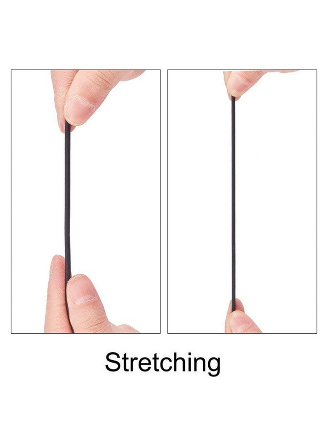 NBEADS 32.8 Yards Solid Rubber Cord 1 Roll Plastic Rope Round Elastic Cord Black Beading Crafting Stretch String For Diy Craft Making 3Mm - Image 5