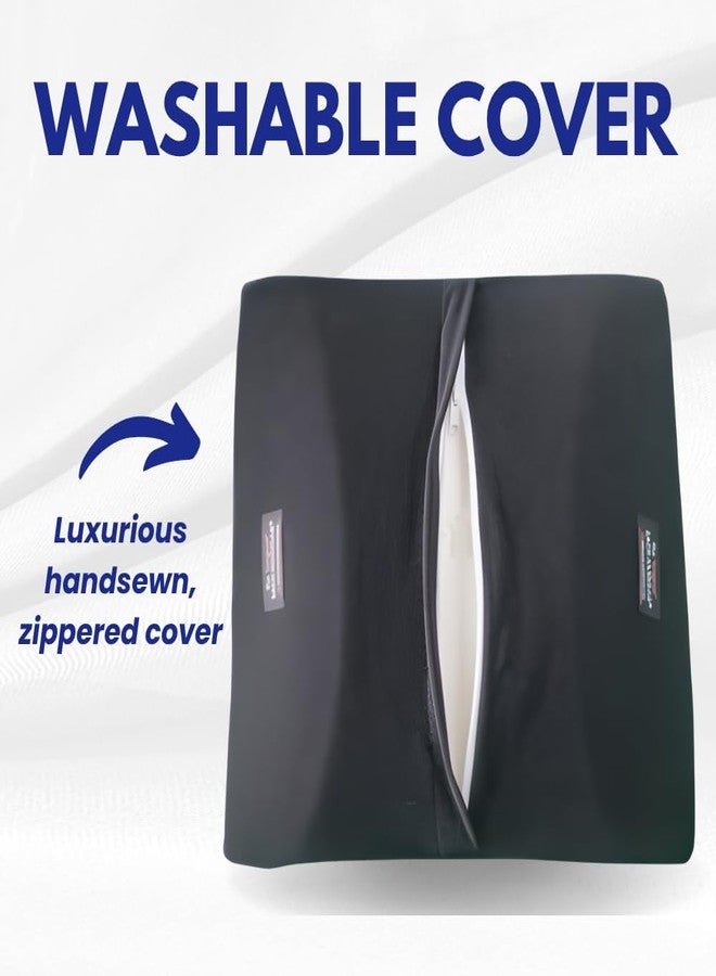 Bodyline Back-Huggar - Thin - Bucket Seat Style - The Original Lumbar Cushion Black - Image 3