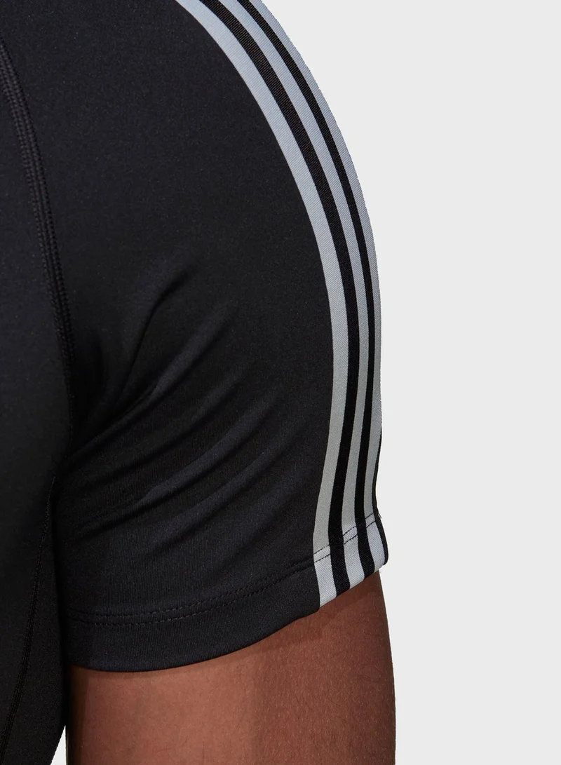 adidas تيشيرت تيك فيت بـ 3 خطوط