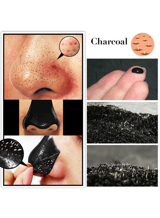 SHILLS Charcoal Face Mask, Peel Off Mask, Charcoal Mask, Peel Off Mask, Deep Cleansing, Purifying, Activated Charcoal Mask with Brush - Image 2