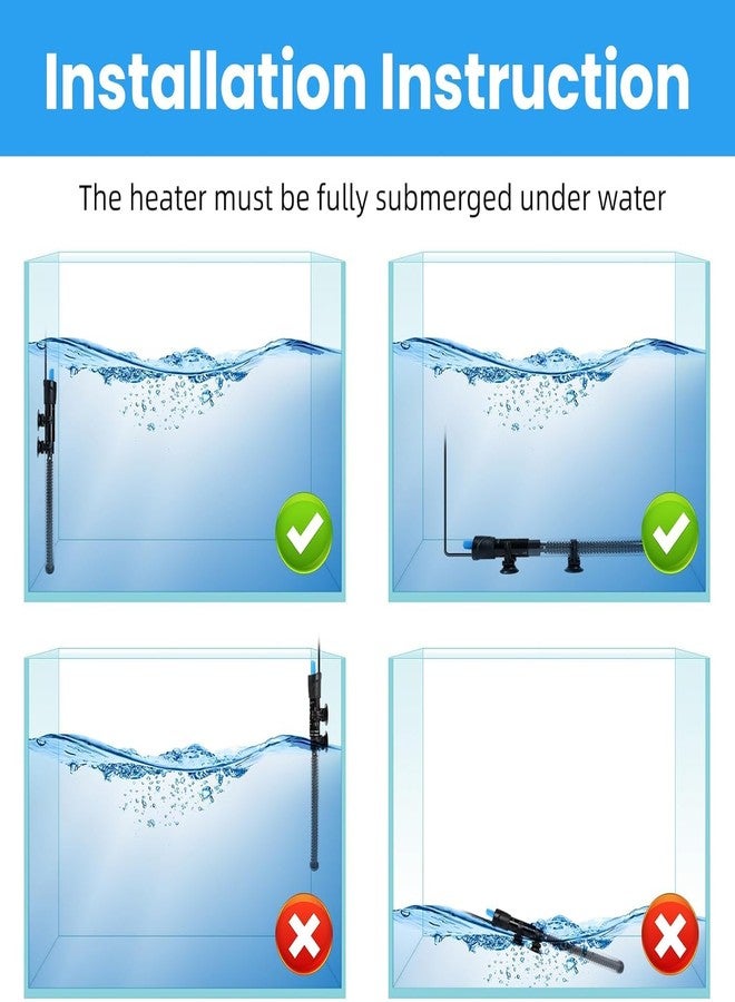 RS Electrical Aquatic House RS-150W Aquarium Heater Submersible Auto Thermostat Fish Tank Heater for Small Aquarium and Betta Tank Heater for Fish Tank, Freshwater & Saltwater Compatible - Image 5