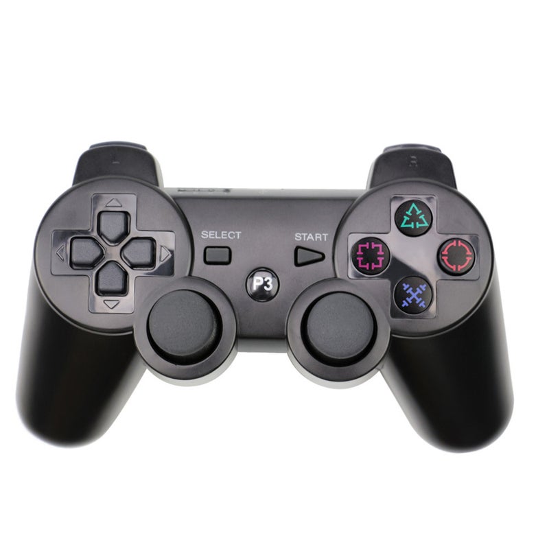 Source manufacturers PS3 handle PS3 game handle PS3 Wireless Bluetooth vibration handle Black 