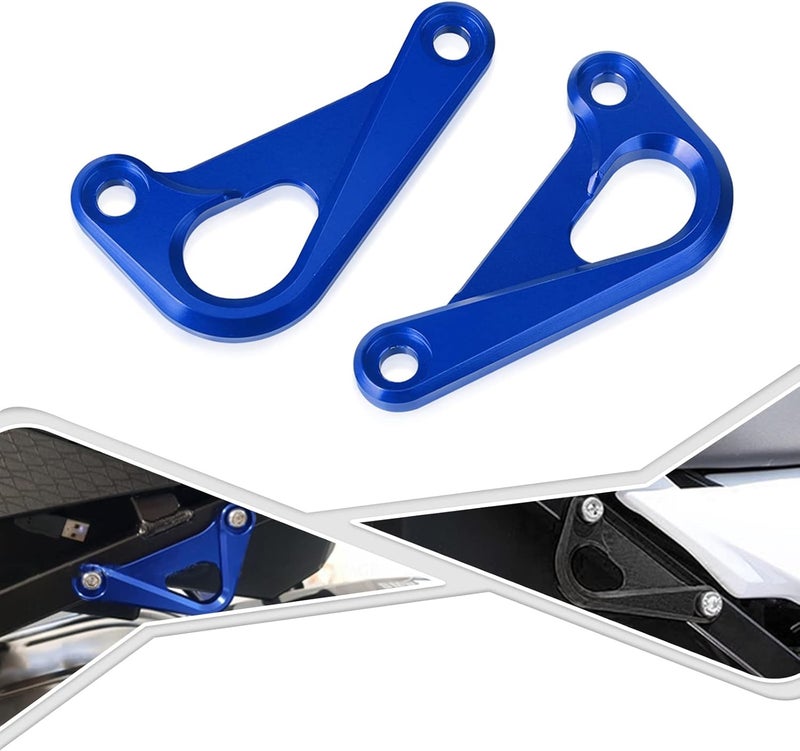 OXLLONE Motorcycle CNC Rear Subframe Racing Hooks Tie Down Holder for S1000RR, S1000R, and HP4 (Blue) - Image 1