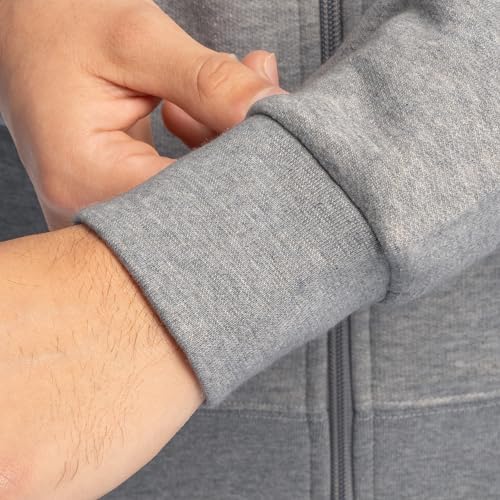 Fruit of the Loom Eversoft Fleece Hoodies, Pullover, Moisture Wicking & Breathable, Sizes S-4x, Grey Heather Full Zip, Large - Image 4
