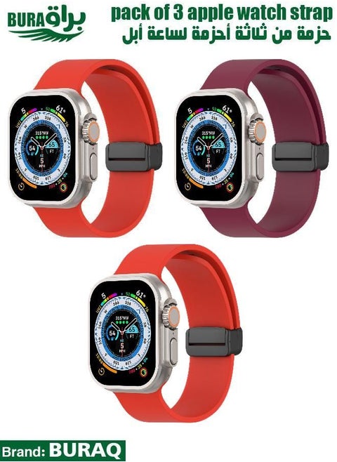 Apple Watch Band Strap For Apple Watch Ultra 2/Ultra 49mm, Series 10 46mm, 9/8/7 45mm, SE2/SE/6/5/4 44mm, 3/2/1 42mm