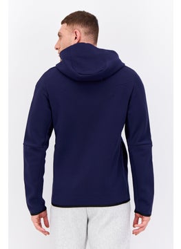 Nike Men Sportswear Fit Hooded Long Sleeve Outdoor Sweatshirt, Navy  - Image 3