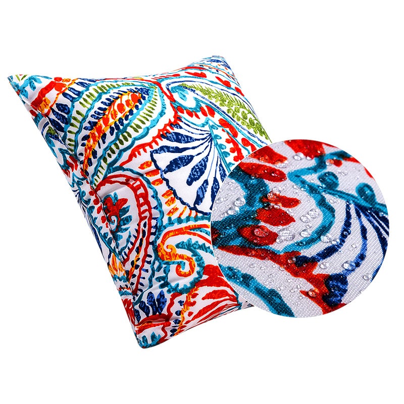 JMGBird Outdoor Throw Pillows Set of 2 - Durable Patio Pillows with Inserts, 18x18 Inch Square Decorative Pillows for Patio Furniture - Image 3