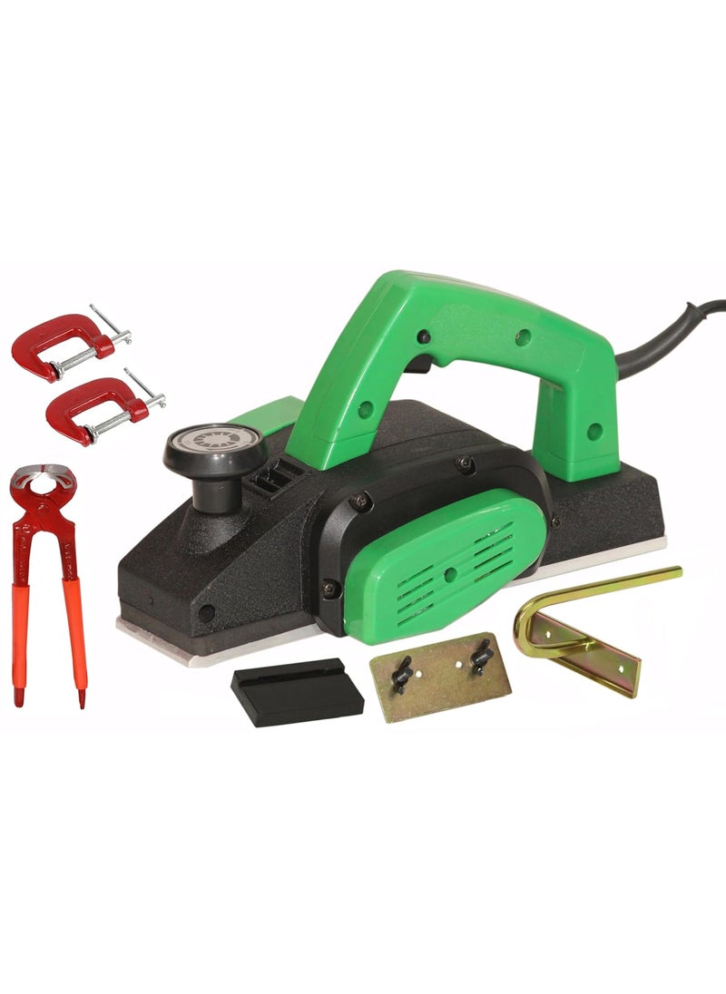 Digital Craft Digital Craft Wood Planer 1400W Machine of Carpentry HighPower MultiFunction Electric Planer Professional Woodworking Machine Electric Planer Machine 82MM8Inch Pincer Plier2 G Clamp 