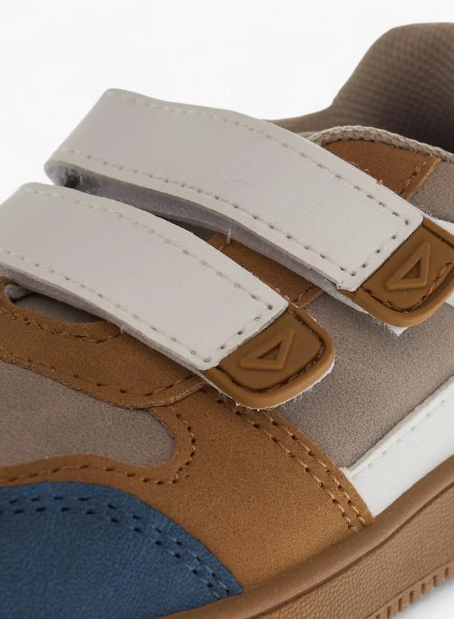 LBL by Shoexpress MULTICOLOUR Panelled Sneakers With Hook And Loop Closure for Men | Best Price UAE
