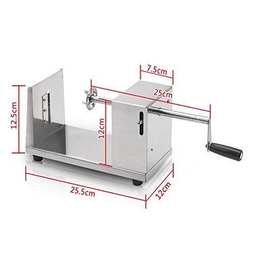 THW® Stainless Steel Potato Spiral Cutter Machine Twister Curly French Fry Tornado Slicer - Image 3
