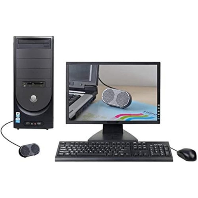 مكبرات صوت للكمبيوتر الشخصي، مكبر صوت صغير للكمبيوتر USB يعمل بالوسائط المتعددة ستيريو لأجهزة الكمبيوتر اللوحية والكمبيوتر المحمول باللون الأسود - Image 5