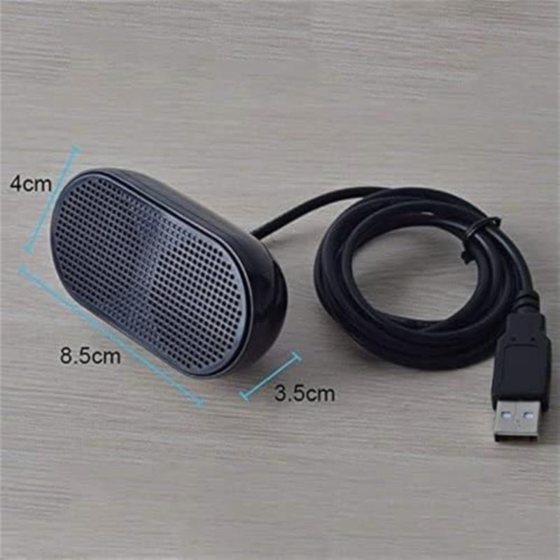 مكبرات صوت للكمبيوتر الشخصي، مكبر صوت صغير للكمبيوتر USB يعمل بالوسائط المتعددة ستيريو لأجهزة الكمبيوتر اللوحية والكمبيوتر المحمول باللون الأسود - Image 3