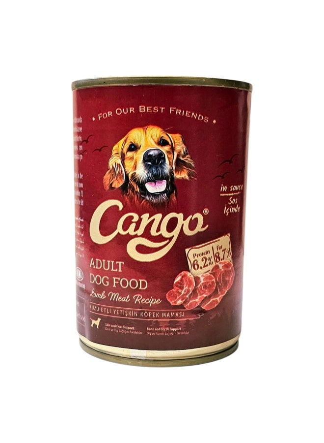 Cango | Wet Dog Food for Adult Dogs Lamb Flavor 415g | Protein Rich Formula for Energy & Vitality | Soft Easy to Digest Meal | Balanced Daily Nutrition for All Adult Dog Breeds - 12 Pcs - Image 2