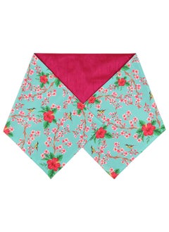 India Circus by Krsnaa Mehta India Circus by Krsnaa Mehta Perching Floral Paradise Printed Blended Canvas 6 Seater Table and Bed Runner 94 x 14 inches  - Image 2