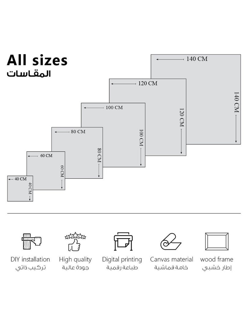 MODCLASS - Wall Art Printed Canvas Frame - Image 1