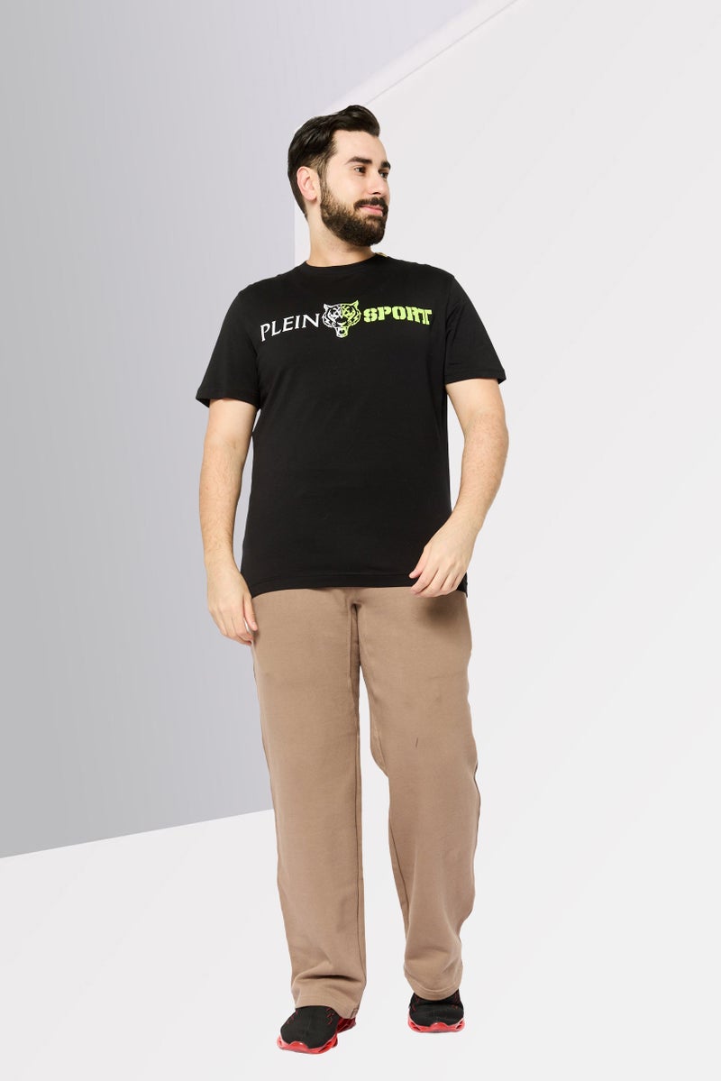 PHILIPP PLEIN Plein Sport Men Sportswear Fit Short Sleeves Outdoor T-Shirt, Black - Image 2