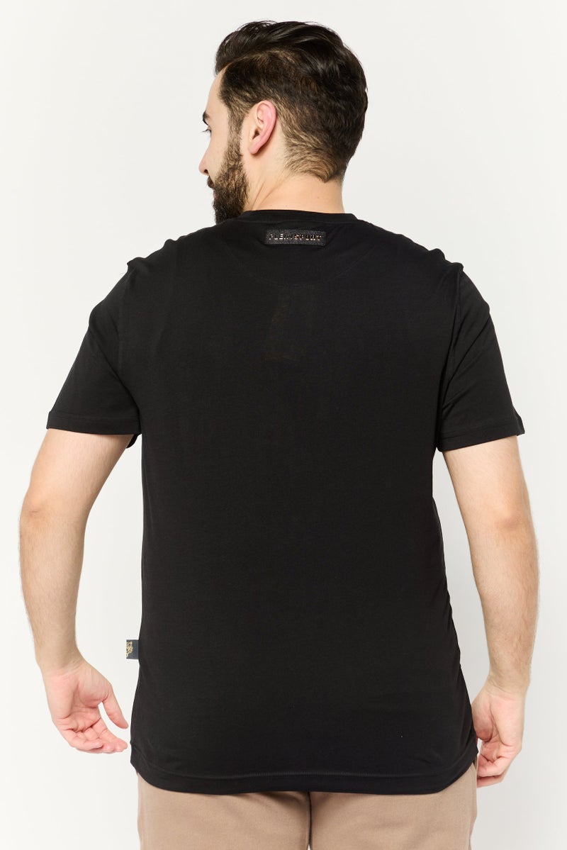 PHILIPP PLEIN Plein Sport Men Sportswear Fit Short Sleeves Outdoor T-Shirt, Black - Image 4