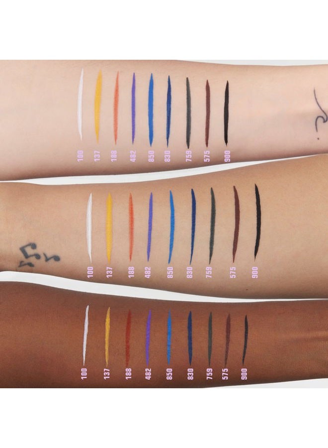 3INA The Color Pen Eyeliner 188 - Ultra Fine Tip 14H Orange Longwear Liquid Liner - Vibrant Colors, Matte, Smudgeproof, Flake Proof Eye Makeup - Cruelty Free, Paraben Free, Vegan Cosmetics - Orange - Image 4