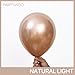 PartyWoo Metallic Rose Gold Balloons 140pcs Different Sizes of 18 12 10 5 Inch Chrome Champagne Gold Balloon Arch Kit for Birthday Anniversary Bridgerton Floral Party Decorations Rose GoldG112 - Image 4