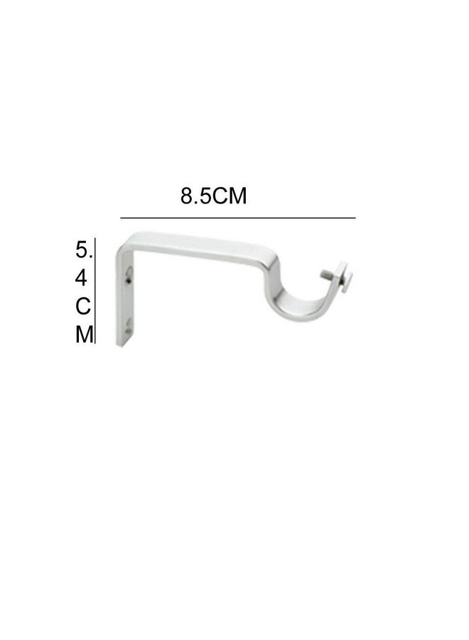 GLOXY Stainless Steel Brackets Parda Holder with Support 1 Inch Curtains Rod Pocket Finials Designer Door and Window Curtain Holders and Rod Support Fittings (Pink 4 Pair Set) - Image 4