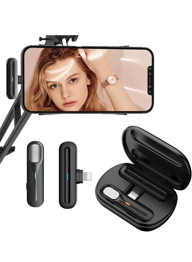 BESTPEAK mini Wireless Lavalier Microphone Noise Cancellation Microphone  Smartphon for USB-C Interface Device, Metal Clip on Mic for Vlogging TikTok YouTube Content Creators Live Streaming Interview Recording - Image 2