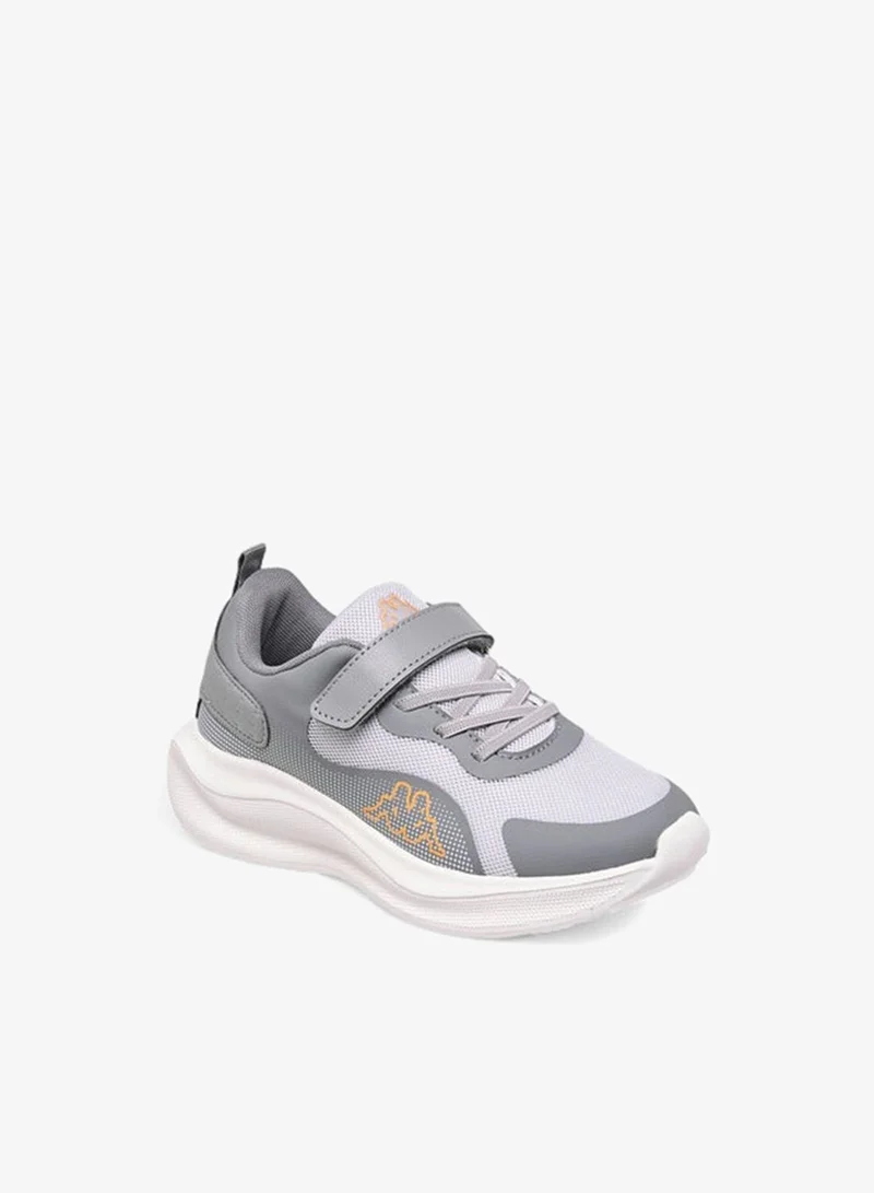 Kappa Boys' Logo Print Sport Shoes with Hook and Loop Closure