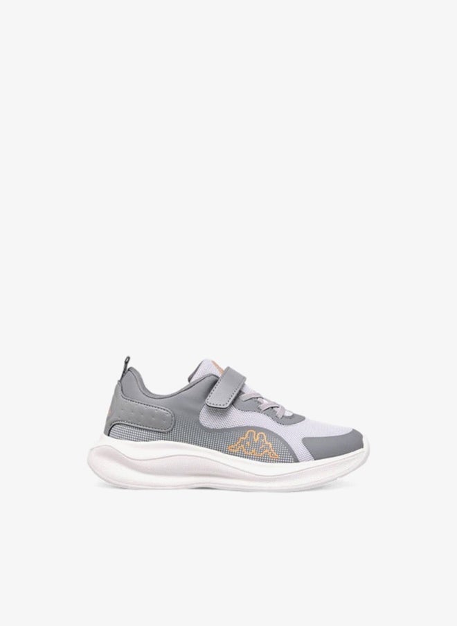 Kappa Boys' Logo Print Sport Shoes with Hook and Loop Closure - Image 3