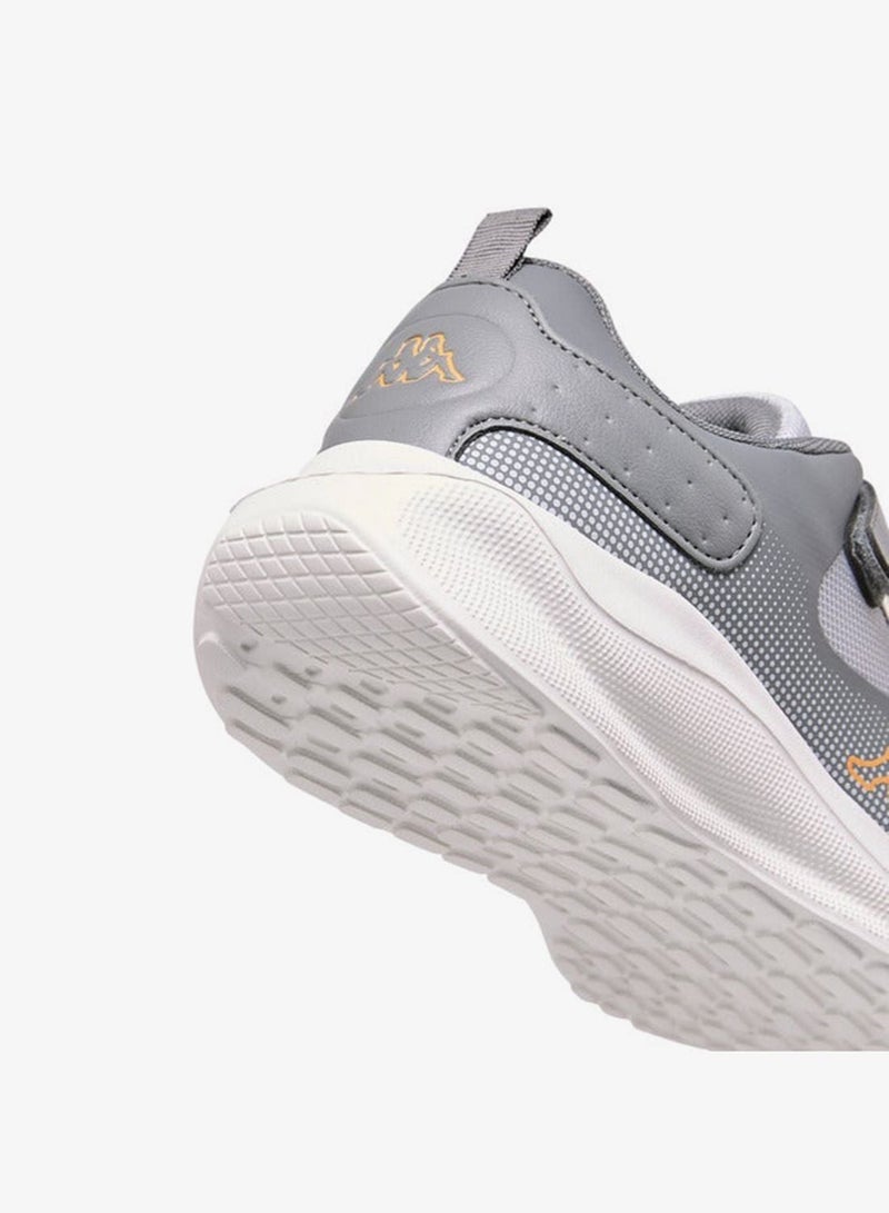 Kappa Boys' Logo Print Sport Shoes with Hook and Loop Closure - Image 5