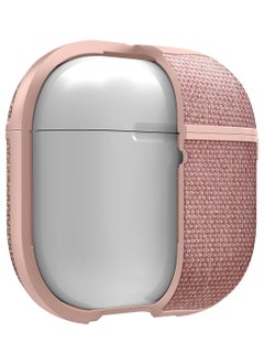 Spigen Urban Fit Airpods 4 Case (2024) 4th Gen Premium Fabric Protective Shockproof Cover with Carabiner - Rose Gold  - Image 2