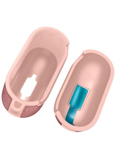 Spigen Urban Fit Airpods 4 Case (2024) 4th Gen Premium Fabric Protective Shockproof Cover with Carabiner - Rose Gold  - Image 3