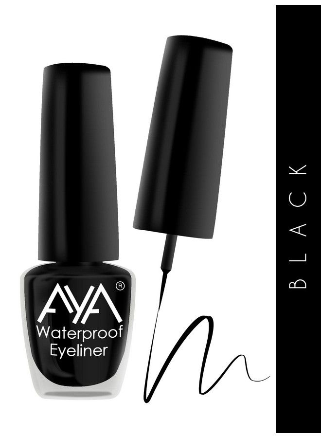 AYA Waterproof & Long Lasting Eyeliner Pack Of 4 (Black Brown Blue Green) ; Smudge Proof Transfer Proof Eye Liner For Eye Makeup ; - Image 5