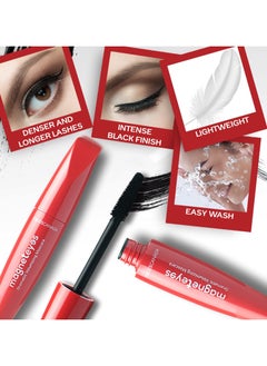 Faces Canada Magneteyes Dramatic Volumizing Mascara - Black, 9.5ml | No Clumping | Cruelty Free  - Image 3