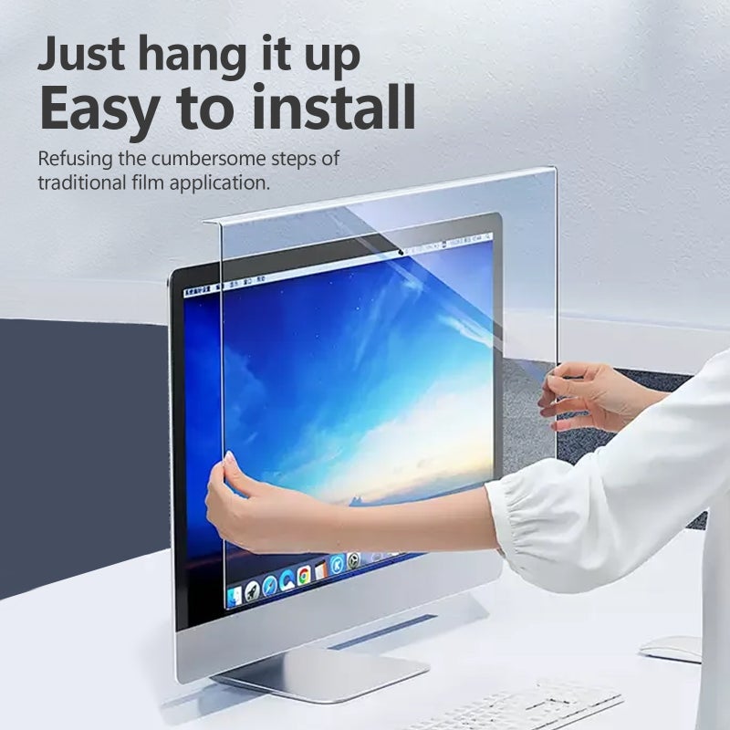 Universal Anti-Blue Light Screen Protector 12.5-32 Inches Ultra-violet Blocking Monitor Filter for Computer/Laptop Frame Suspending Type - Image 5