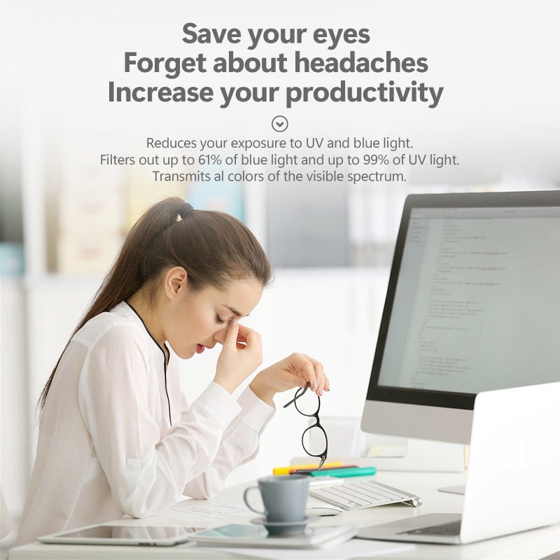 Universal Anti-Blue Light Screen Protector 12.5-32 Inches Ultra-violet Blocking Monitor Filter for Computer/Laptop Frame Suspending Type - Image 4