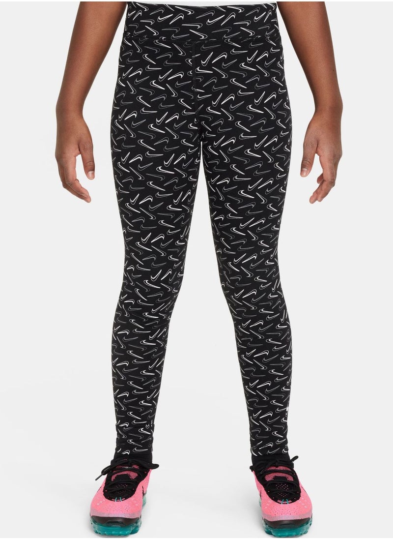 Nike - Youth Nsw Essential Mid Rise Tights - Image 1