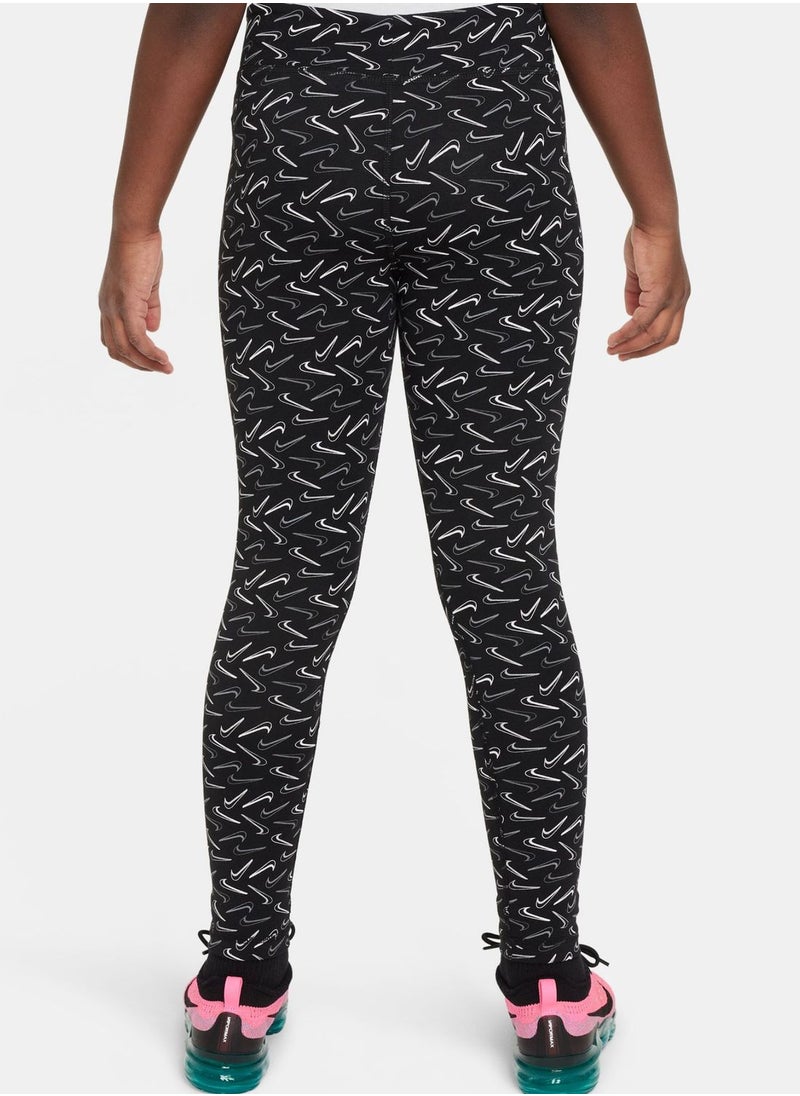 Nike - Youth Nsw Essential Mid Rise Tights - Image 1