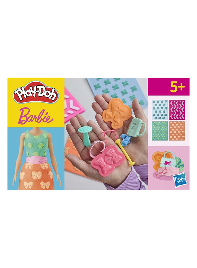Play-Doh Barbie Pearls and Bows Patterns Pack, Refill Accessory Set for Kids 5+ (Doll Not Included) - Image 1
