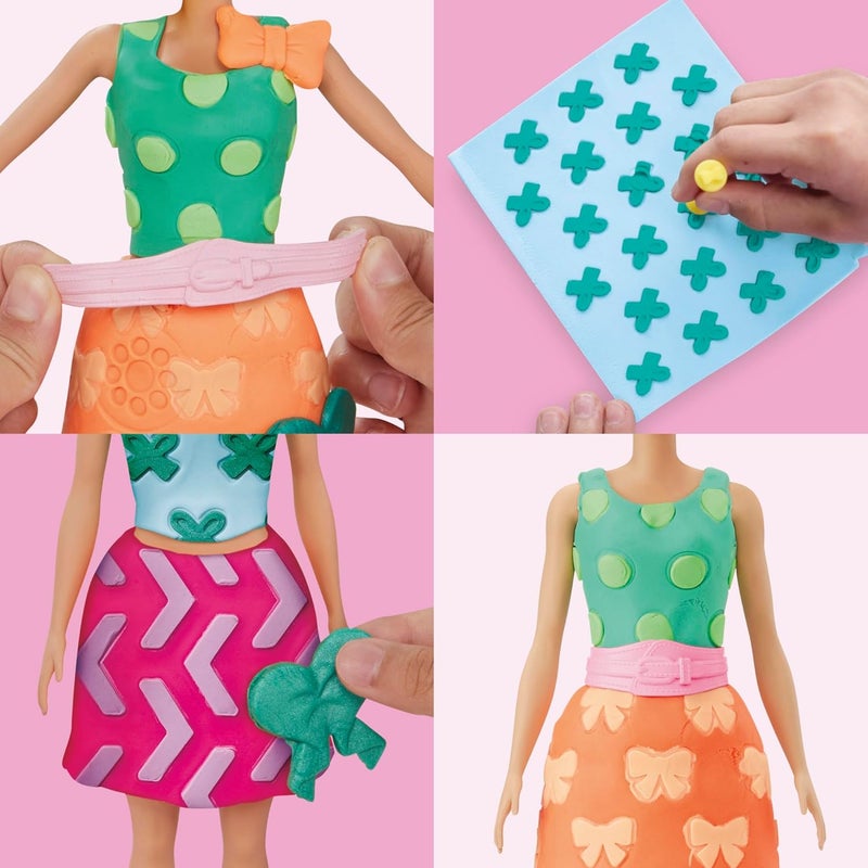 Play-Doh مجموعة أنماط اللؤلؤ والأقواس من بلاي دو باربي، مجموعة ملحقات لإعادة التعبئة للأطفال 5+ (الدمية غير متضمنة) - Image 2
