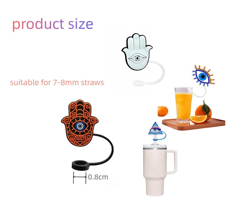 cdsnxore 8mm Straw Covers Tips for Stanley Cup, Reusable Drinking STopper, Splash Proof Protector, Cover Cap for Stanley Cup Accessories - Image 3