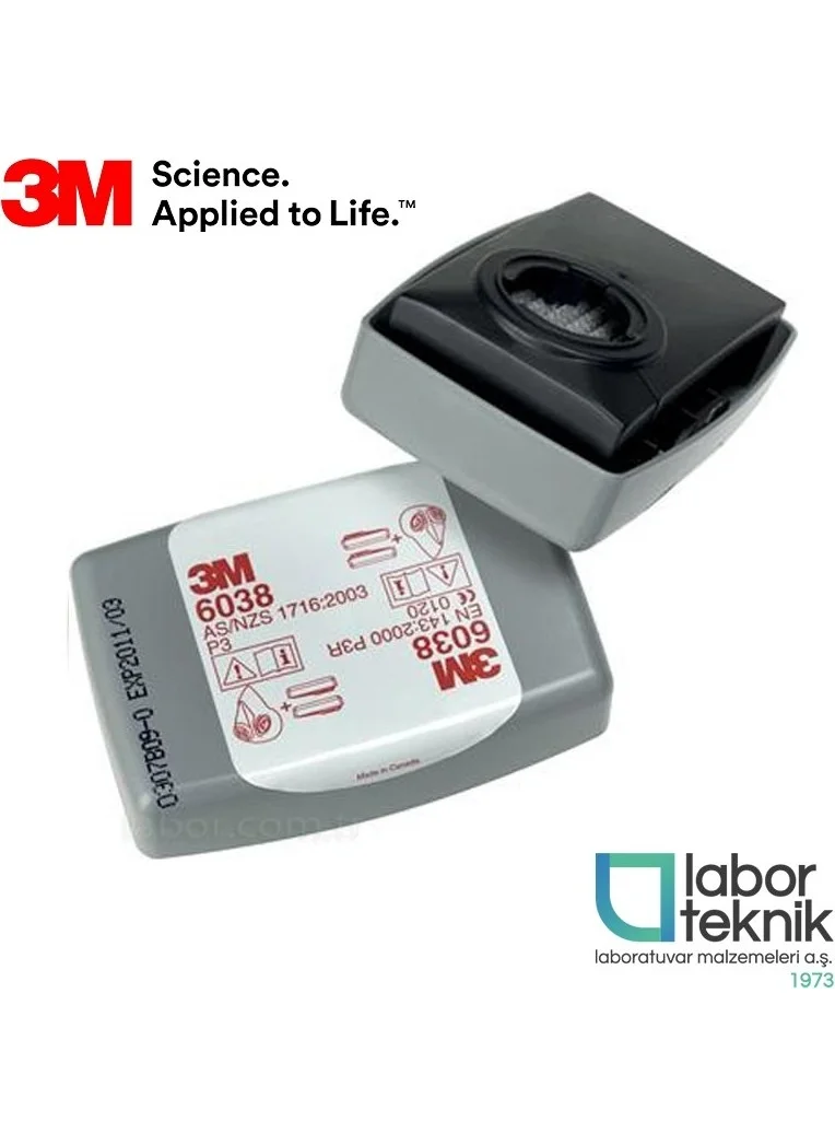 3M ™ 6038 Particulate Filter (Bayonet Mounted, P3 R Filter) - (1 Pair)