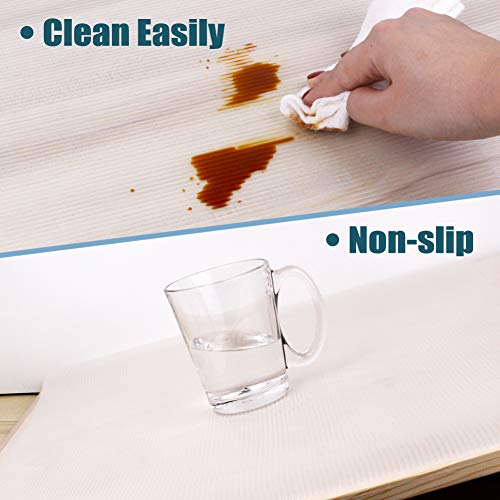 Glomen Shelf Liner, Non-Slip Cabinet Liner, Washable Oil-Proof for Kitchen Cabinet, Shelves, Refrigerator, Storage, Desks, 14 Inches x 20 FT, Non Adhesive Drawers Liner… (14 Inches x 20 FT) - Image 4