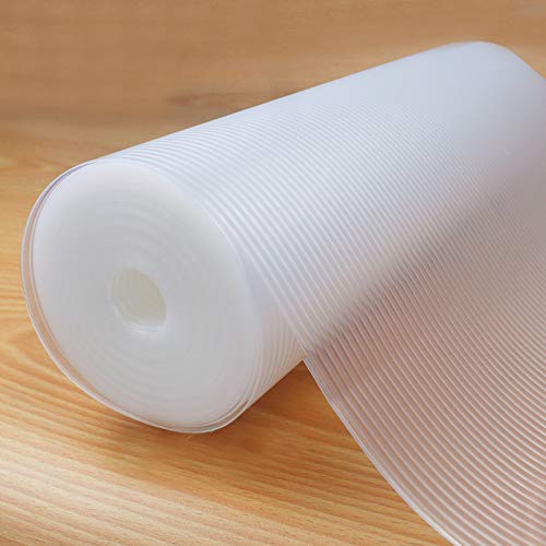 Glomen Shelf Liner, Non-Slip Cabinet Liner, Washable Oil-Proof for Kitchen Cabinet, Shelves, Refrigerator, Storage, Desks, 14 Inches x 20 FT, Non Adhesive Drawers Liner… (14 Inches x 20 FT) - Image 1