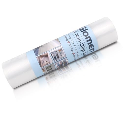 Glomen Shelf Liner, Non-Slip Cabinet Liner, Washable Oil-Proof for Kitchen Cabinet, Shelves, Refrigerator, Storage, Desks, 14 Inches x 20 FT, Non Adhesive Drawers Liner… (14 Inches x 20 FT) - Image 2