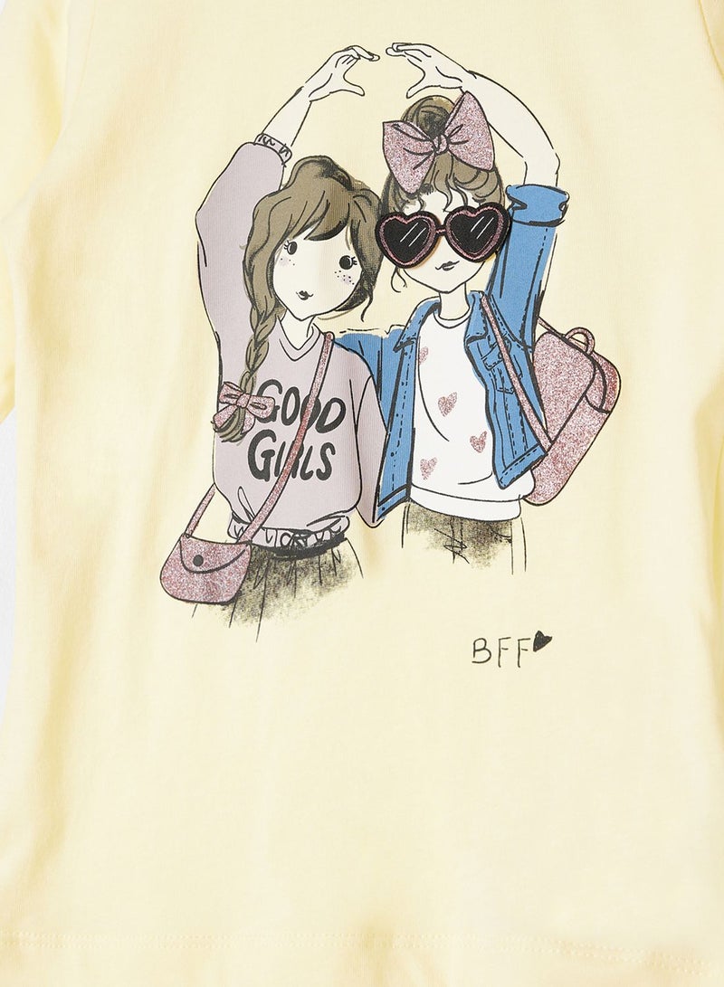 NAME IT Kids Bff Front Graphic T-Shirt - Image 3