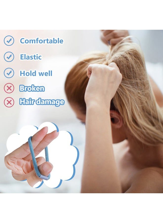 Yolev 20 قطعة أساور شعر بوهيمية، أساور مرنة لذيل الحصان، أساور شعر لطيفة، حوامل شعر بدون ضرر، أساور شعر للنساء/الفتيات - Image 4