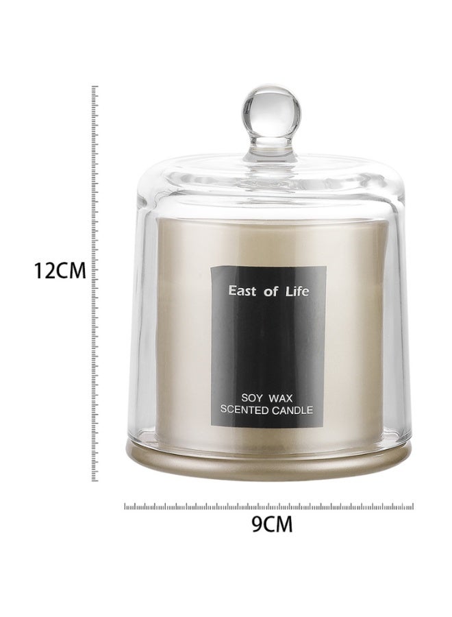 Scented Candle Cup in Glass Cup with Lid Large Size, Soy Wax Candle Perfect Gift for Home Decor Fashion - 150g (Lime Basil & Mandarin) - Image 5